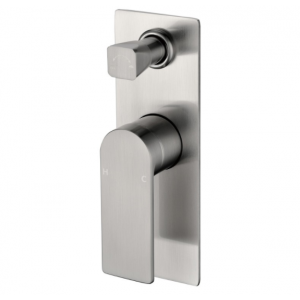 Ruki Brushed Nickel Lead Free Wall Mixer With Diverter